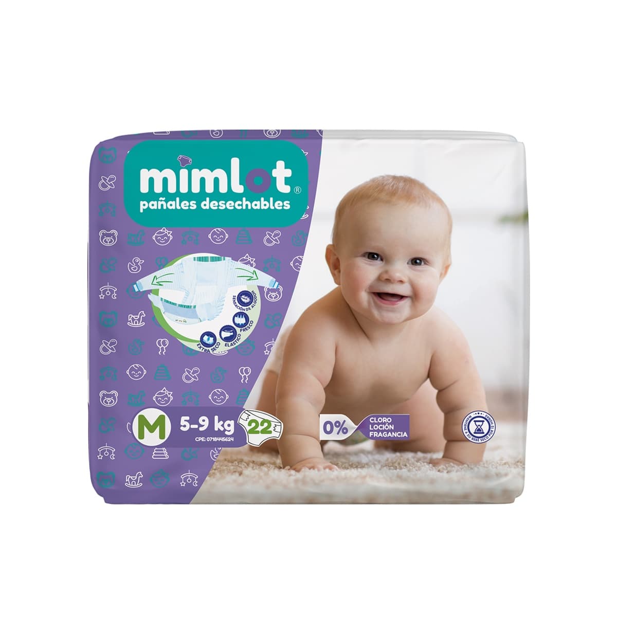 Pañales Desechables Extra Secos — Talla M